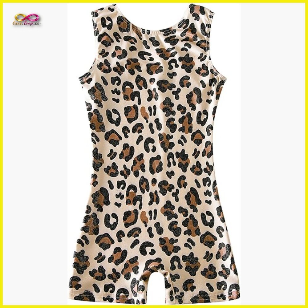 Sparkle Leotard Unitard Girls Gymnastics Dance Athletic‎ Wear Stretchy T-Back
